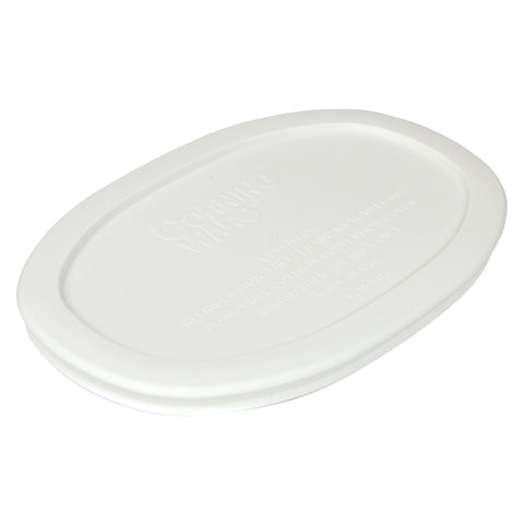 CorningWare F-15-PC 15oz lid is dishwasher-safe for easy cleanup.