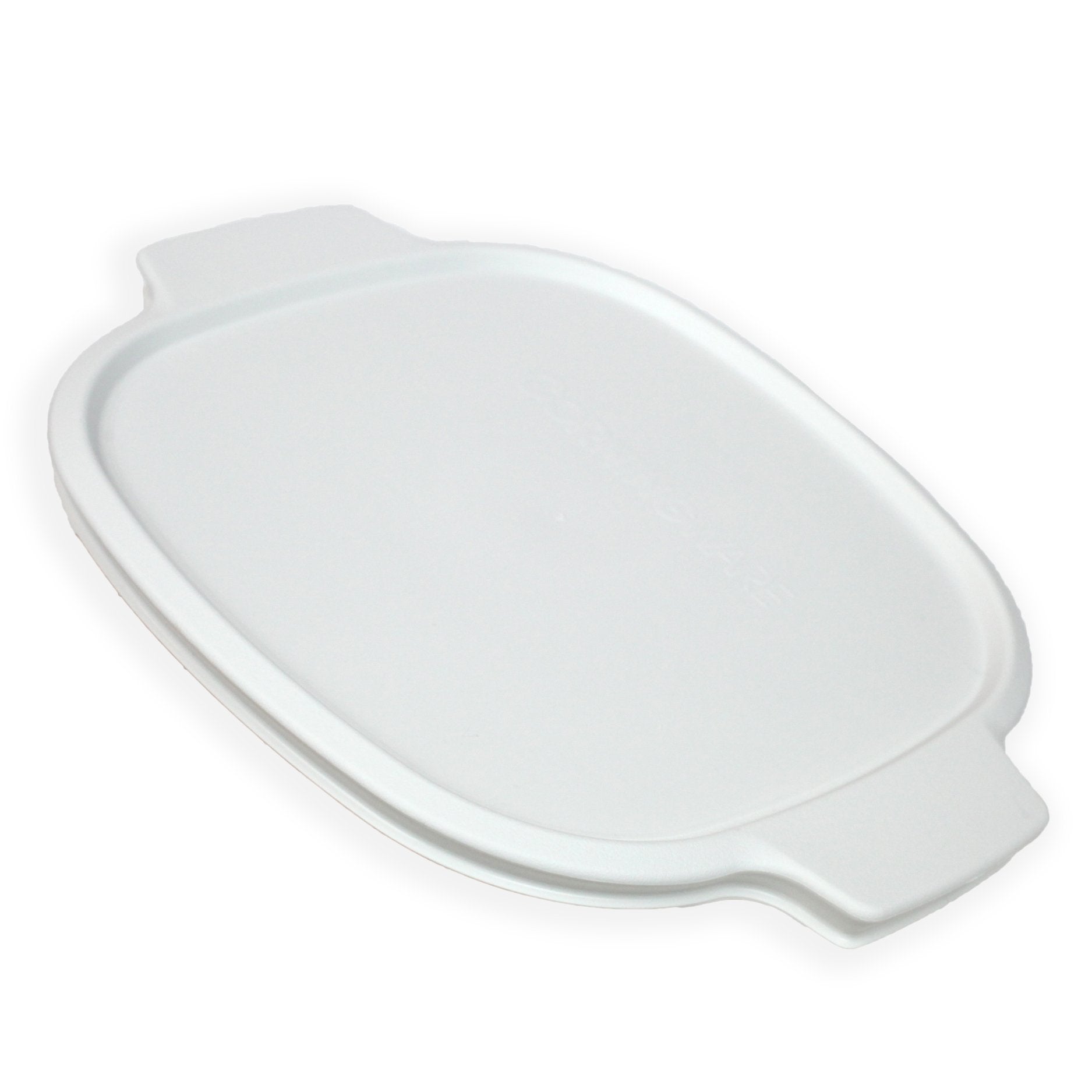 Corningware square lid seals contents to prevent spills and leaks.