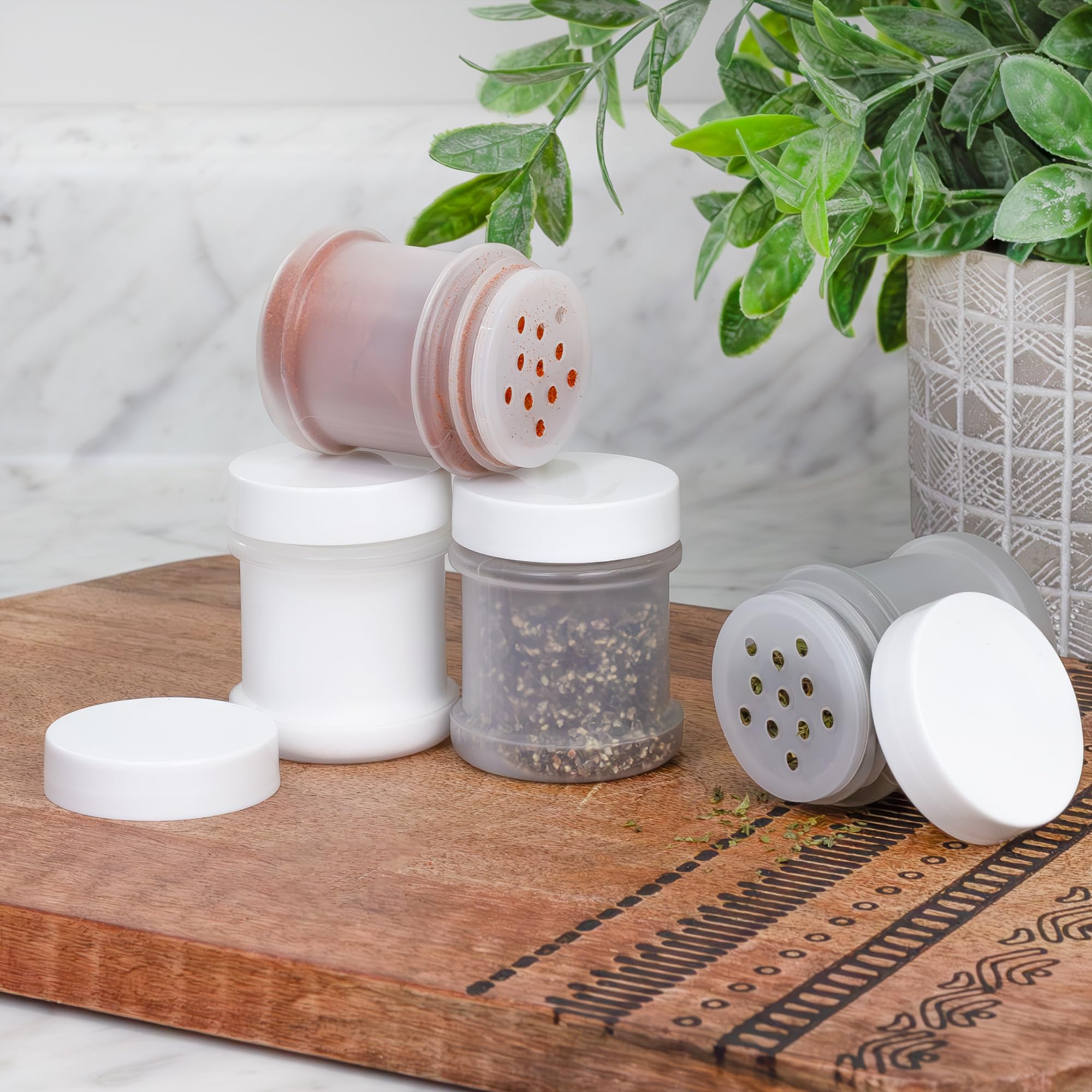Cornucopia Brands 12-pack spice jars compact set suitable for drawers and travel