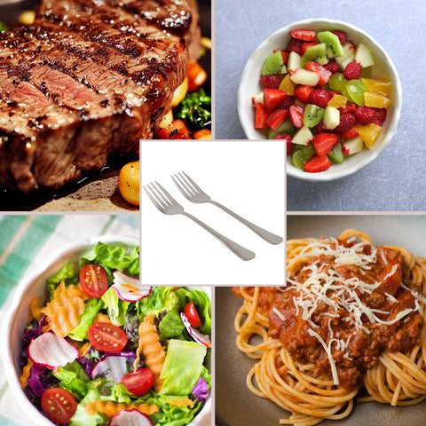 Cornucopia Brands banquet-ready serving fork displayed for party buffets.