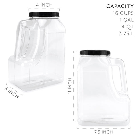 Label space on Cornucopia Brands gallon jar for content notes