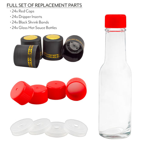 Cornucopia Brands value-pack layout showing 24 bottles and caps.