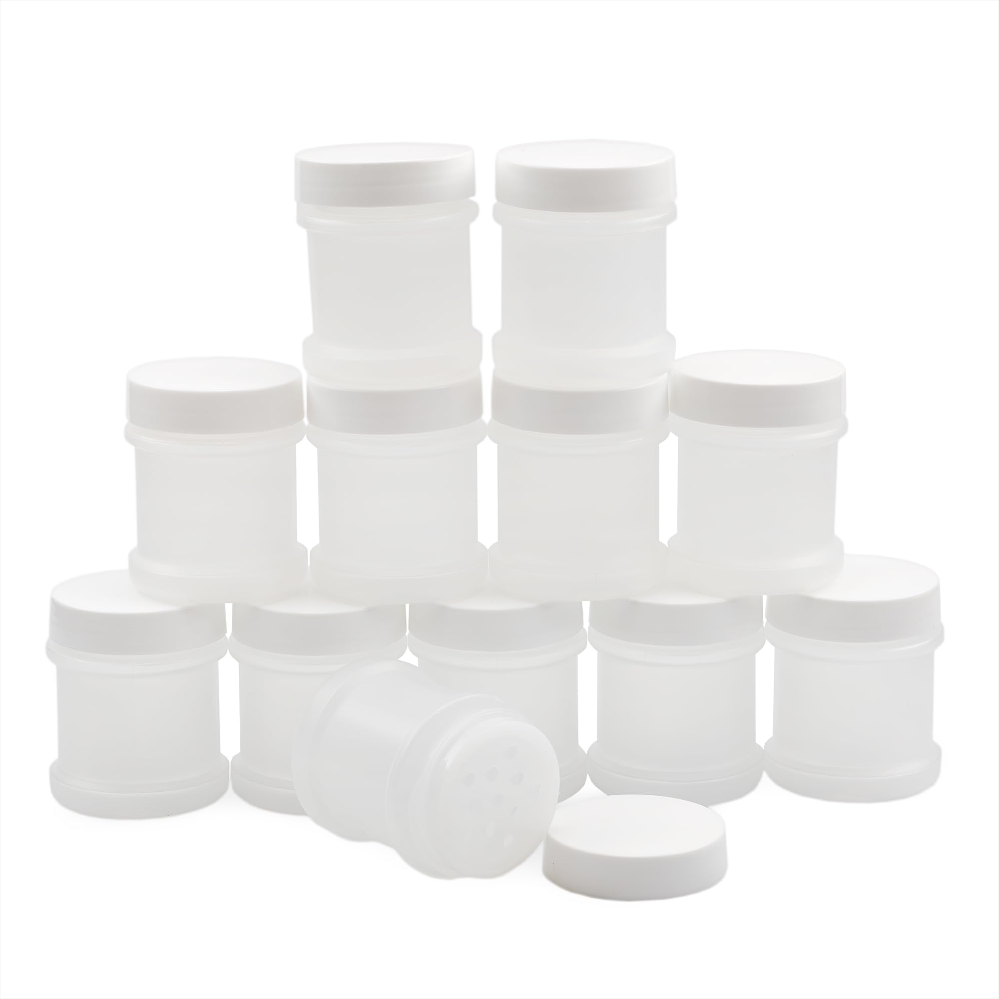 Cornucopia Brands mini spice jars with sifters closeup showing precise shaker holes