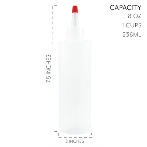 Cornucopia Brands 8oz bottle in translucent white for paint or glue.