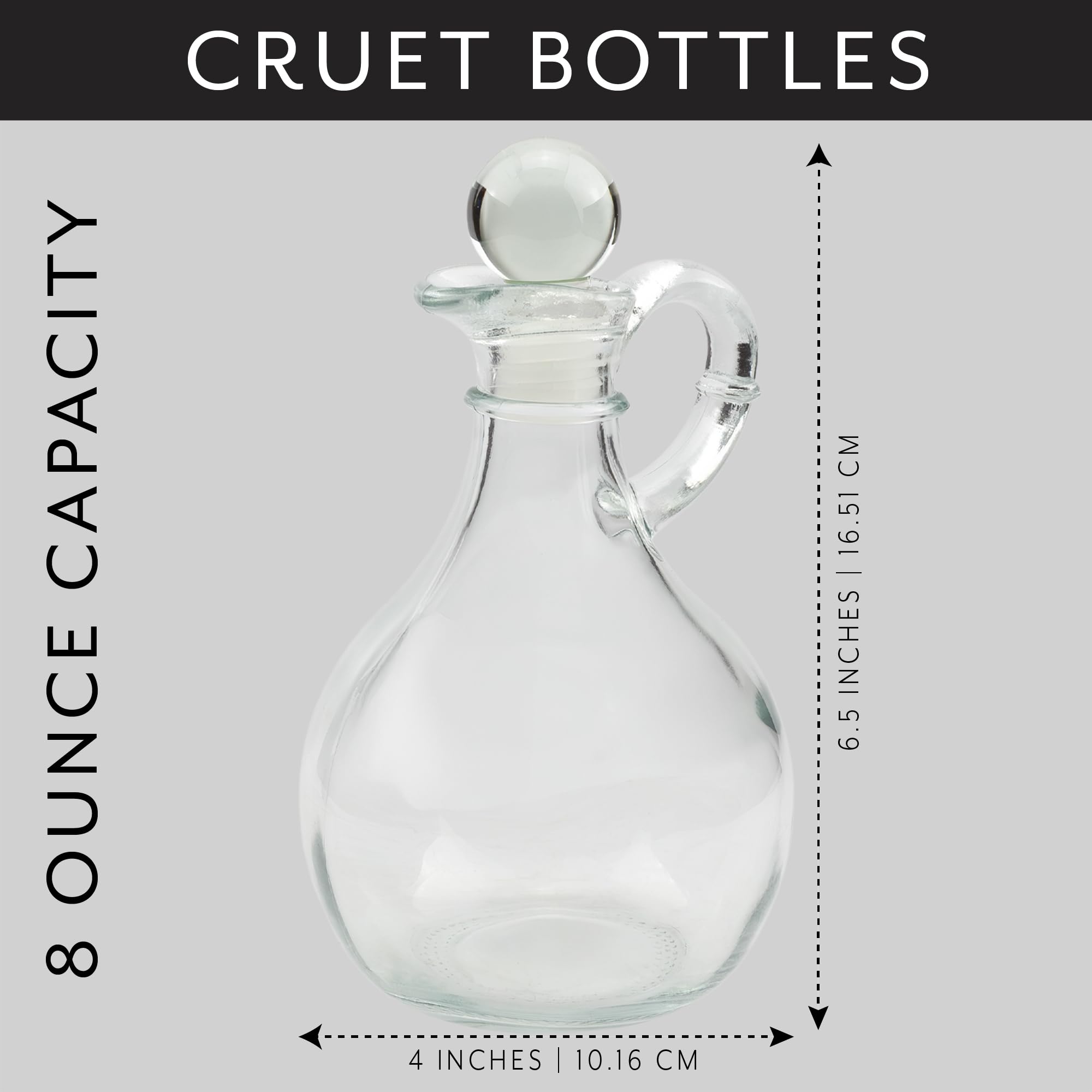 Cornucopia Brands 8-ounce bottles are perfect for dressings and flavored vinegars.