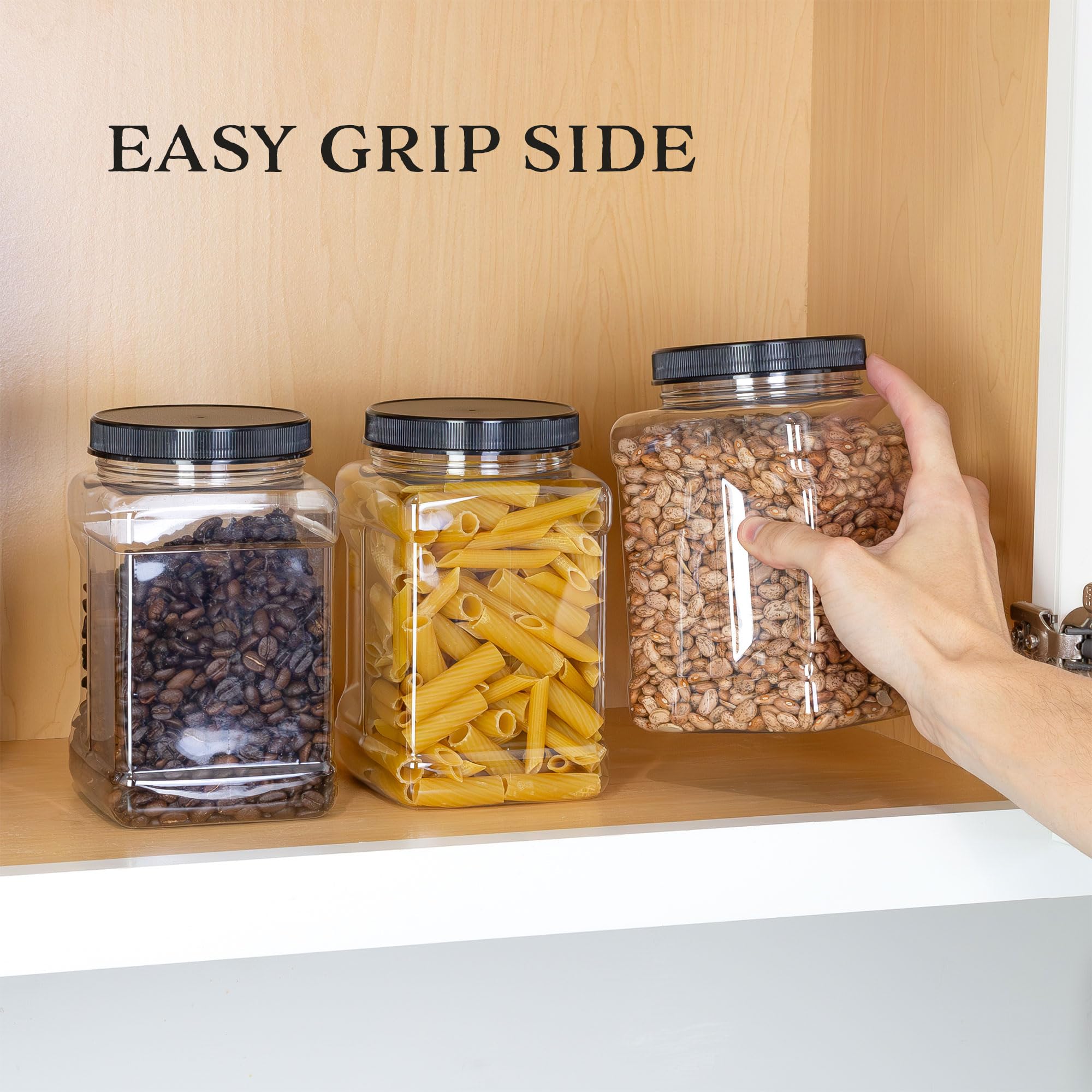 Cornucopia Brands six-cup capacity canister keeps staples fresh and accessible.