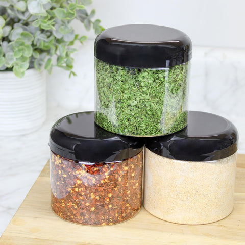Cornucopia Brands stackable jar front view for organized bathroom supplies