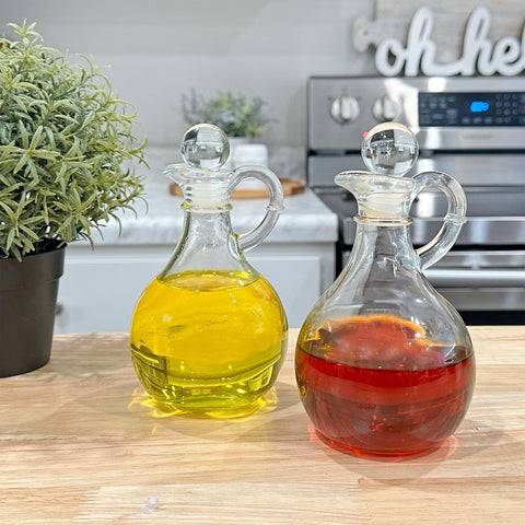 Cornucopia Brands stylish table toppers hold essential oils with a sleek, spill-free pour.