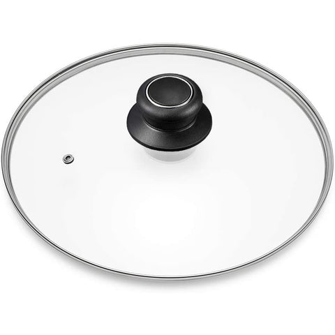 CORYTAO 11-inch pan lid with tempered glass for safe visibility during cooking