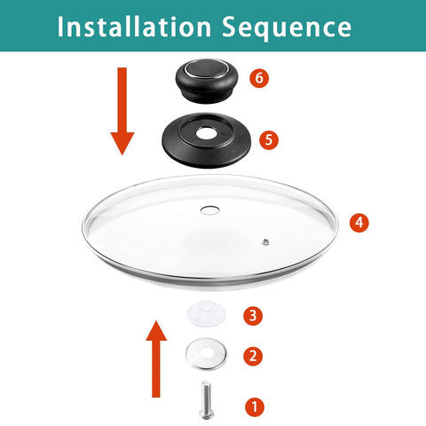 CORYTAO lid with stainless-steel rim resists warps and protects cookware