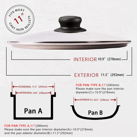 CORYTAO tempered glass lid provides a clear view of simmering meals