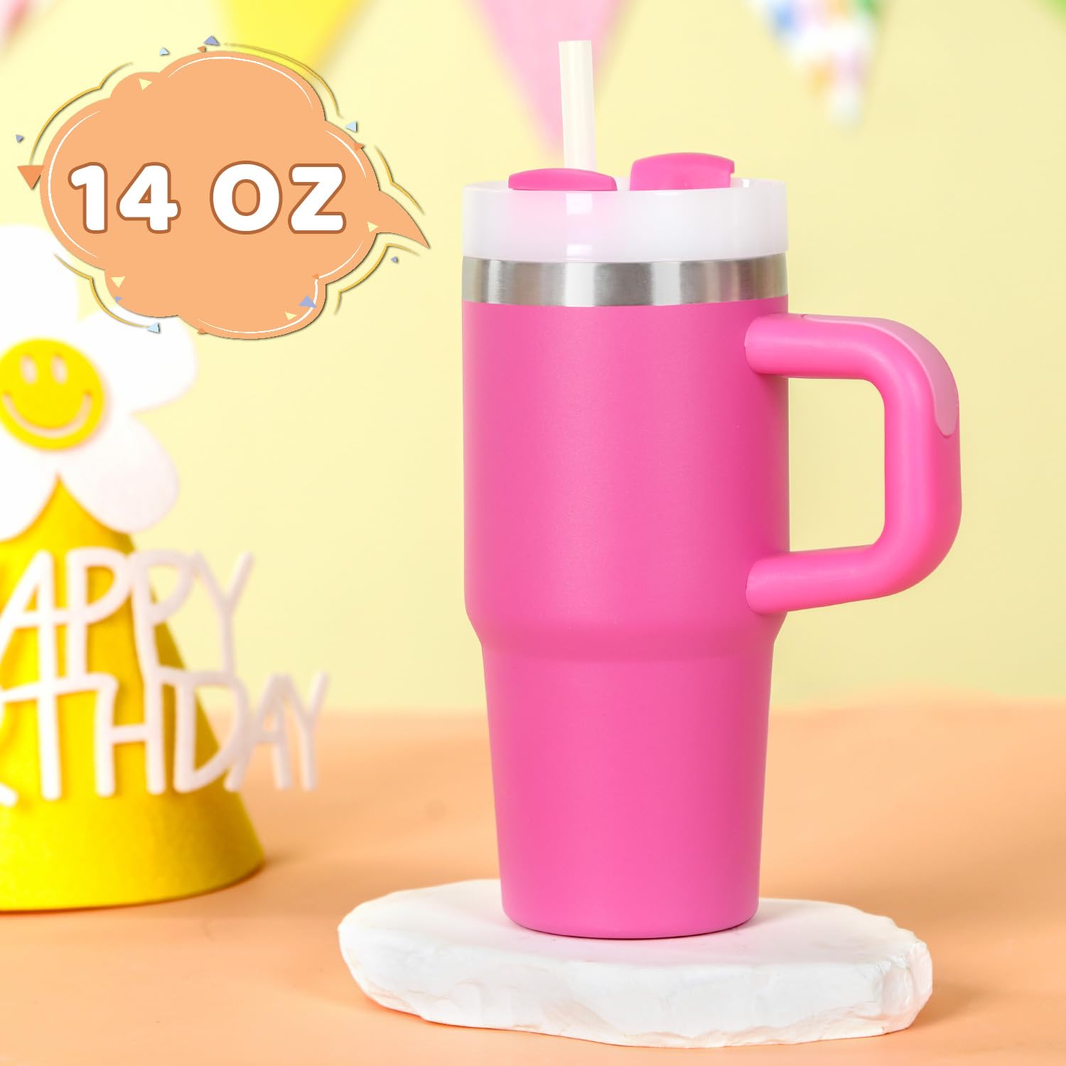 Cosictic spill-proof lid and straw support mess-free daily use.