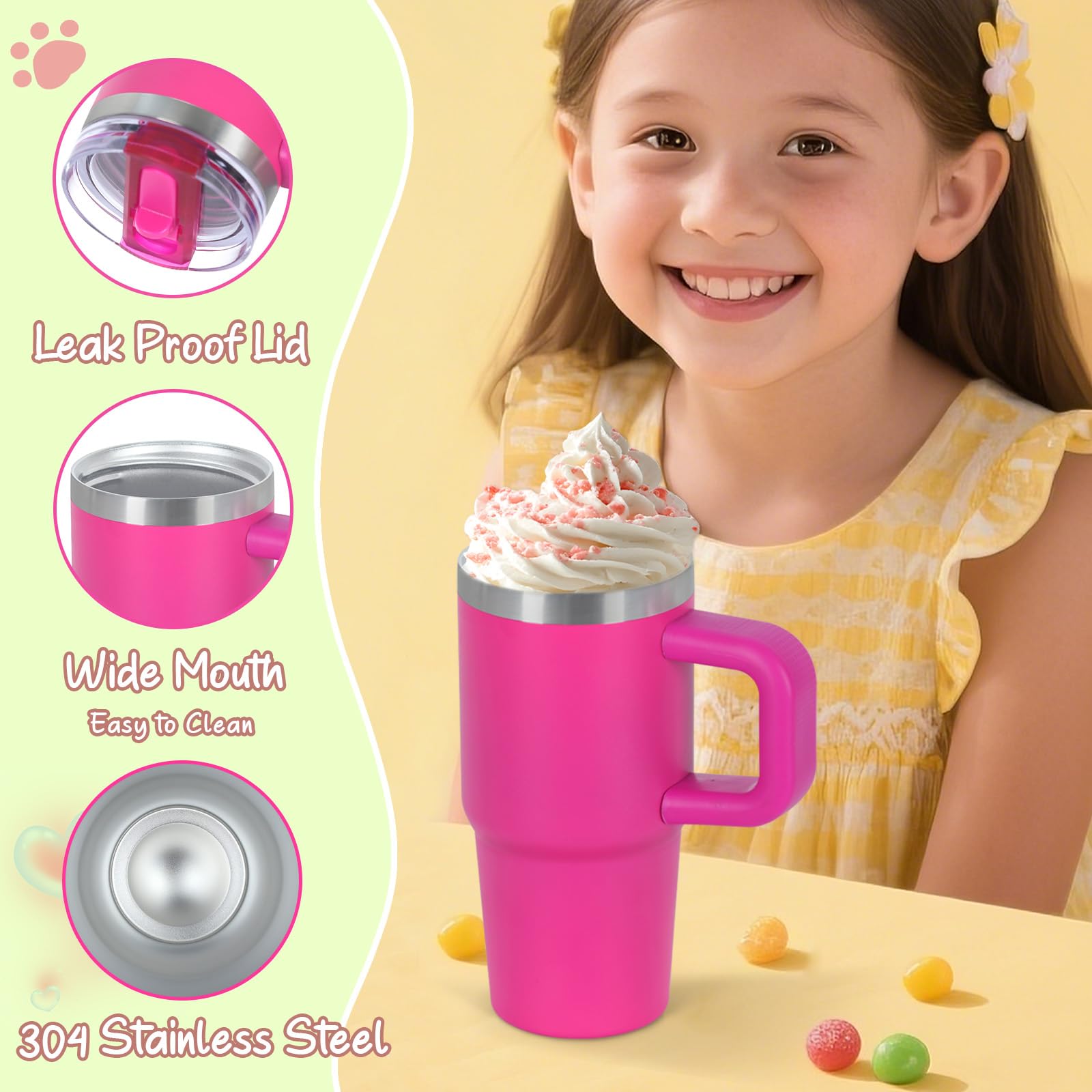 Cosictic stainless steel double-wall tumbler keeps drinks cold for hours.