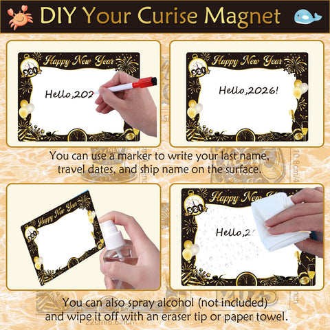 Cosmisun clock countdown magnet builds anticipation for New Year moments.
