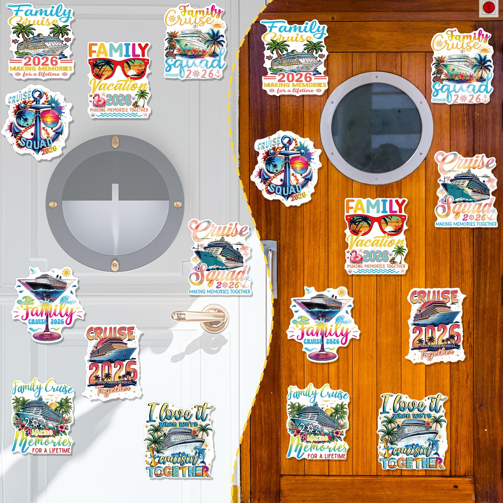 Cosmisun cabin-sign magnet helps guests locate your room quickly on crowded ships