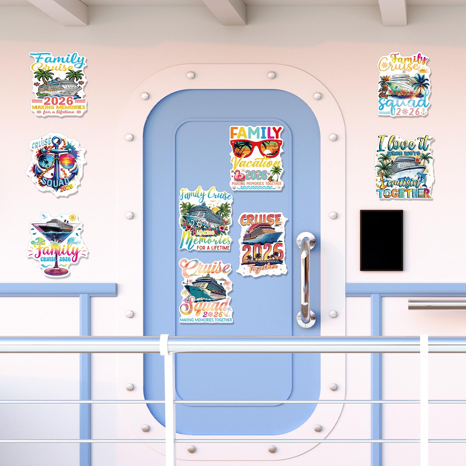 Cosmisun 2026 slogan magnet highlights family travel themes on vacation