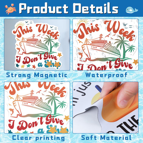 Cosmisun sunset tropical drink magnet adds festive accents to metal surfaces
