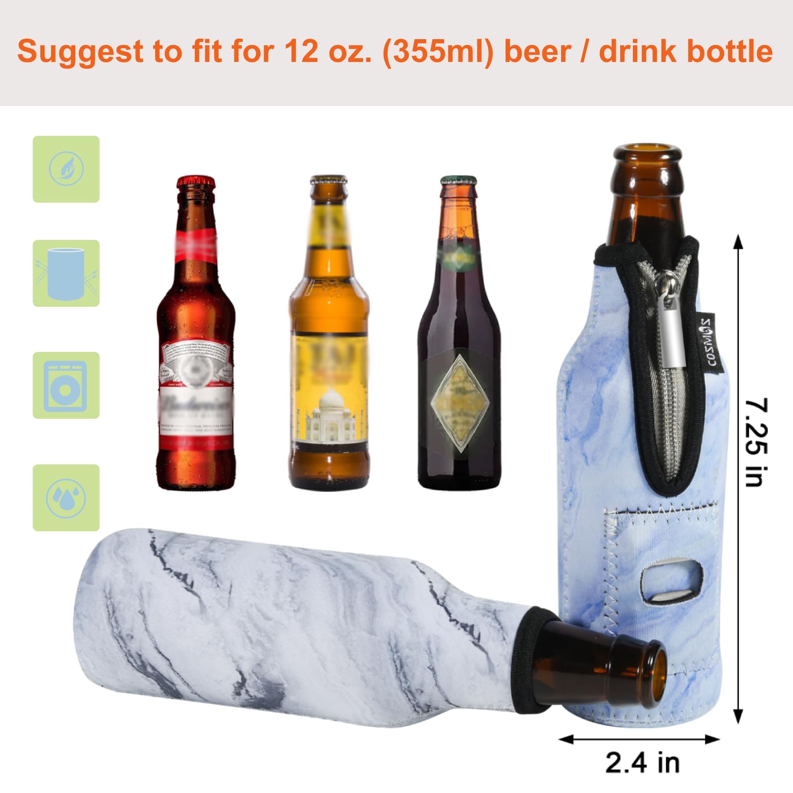 Cosmos built-in opener sleeve facilitates quick bottle access