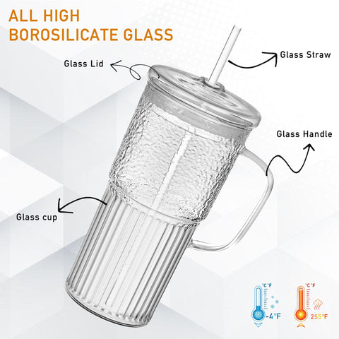 Cosnou borosilicate tumbler is dishwasher safe for easy cleanup.