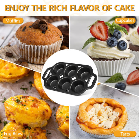 COSORM muffins baked to golden crusts in cast iron pan