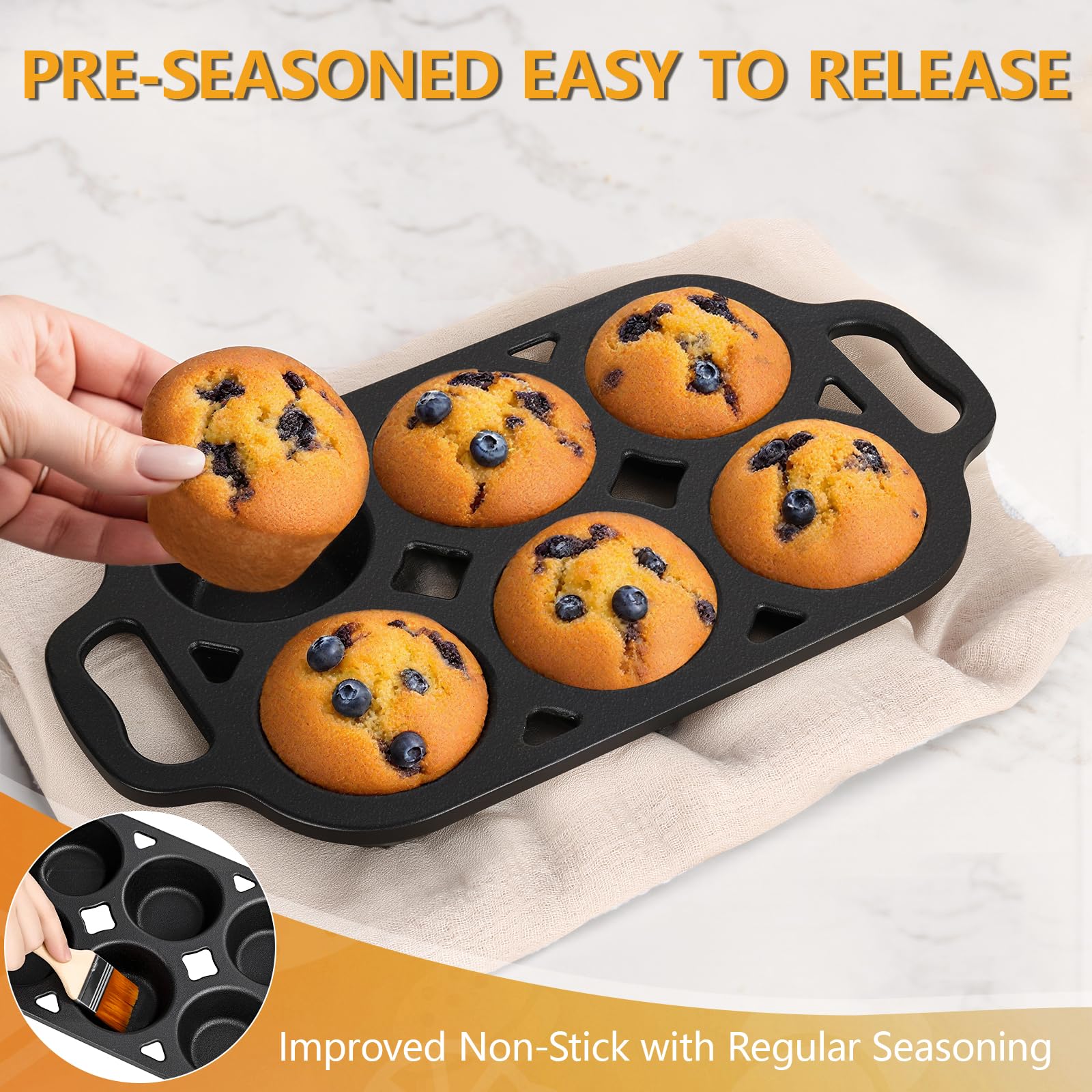 COSORM pan is free from PFOA and PTFE for safer baking.