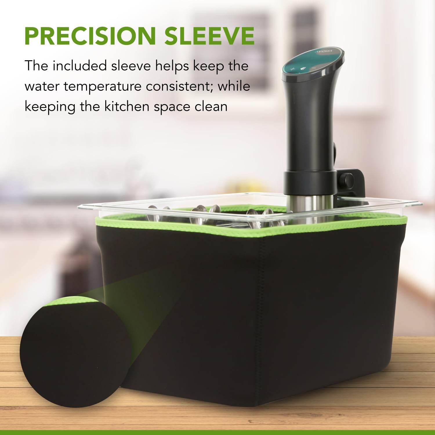 Collapsible silicone lid enables easy storage after cooking