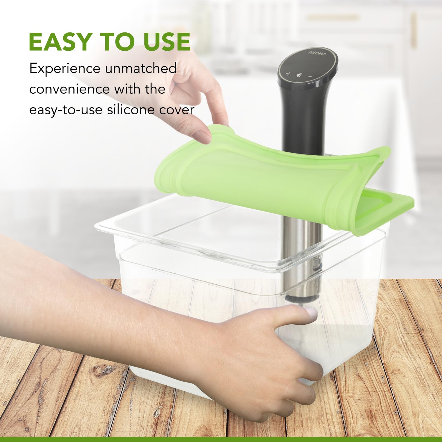 COSPARX universal silicone lid collapsible design for easy storage and a secure seal.