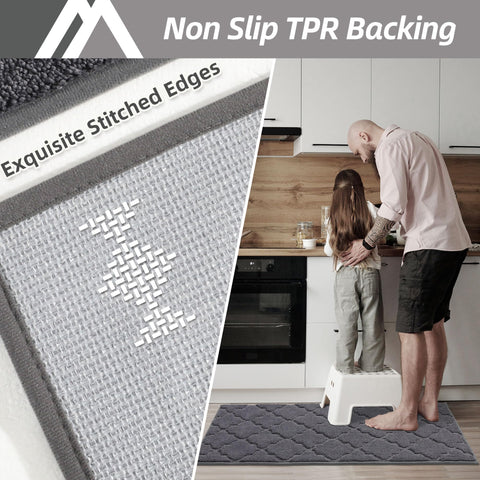 COSY HOMEER durable polyester mat beside the sink with high absorbency