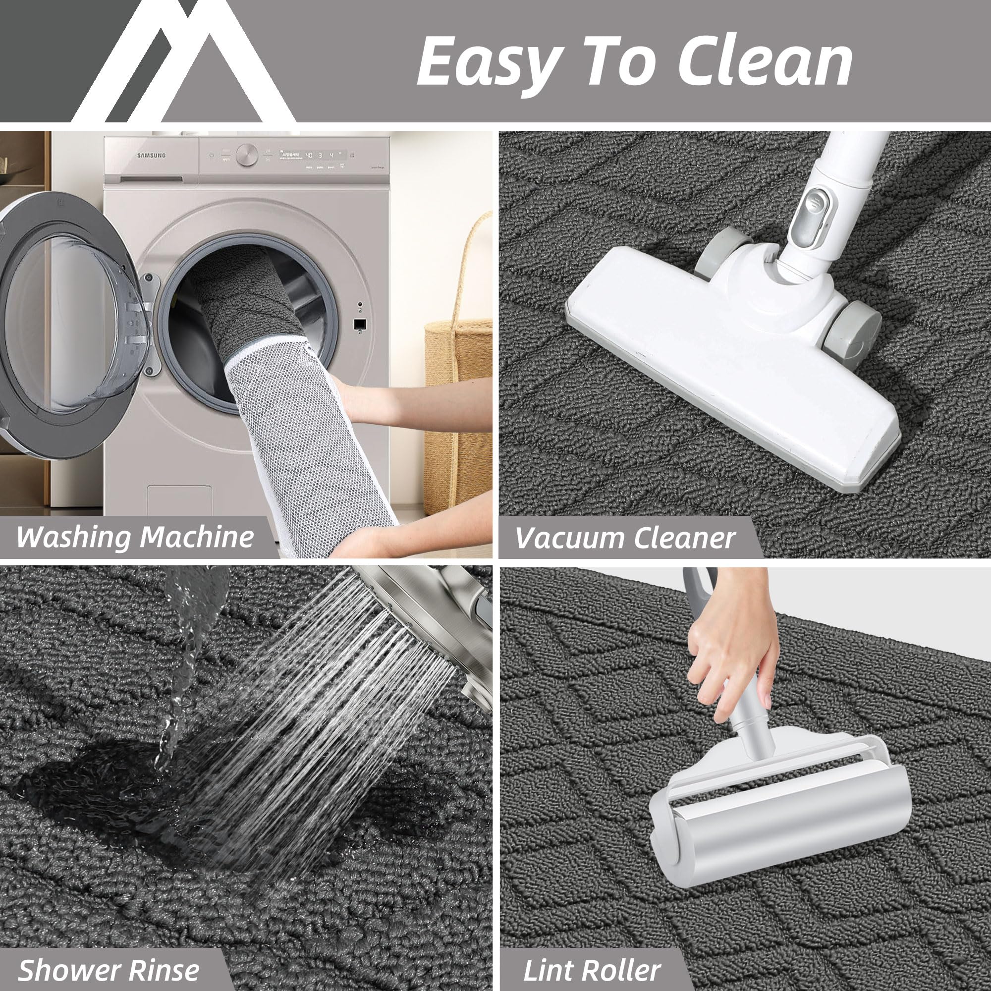 COSY HOMEER durable polypropylene kitchen rug resists wear in high-traffic areas