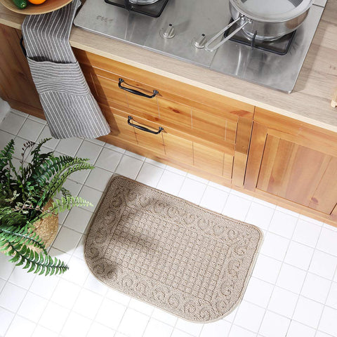 COSY HOMEER machine washable kitchen mat for easy cleaning and long-lasting use.