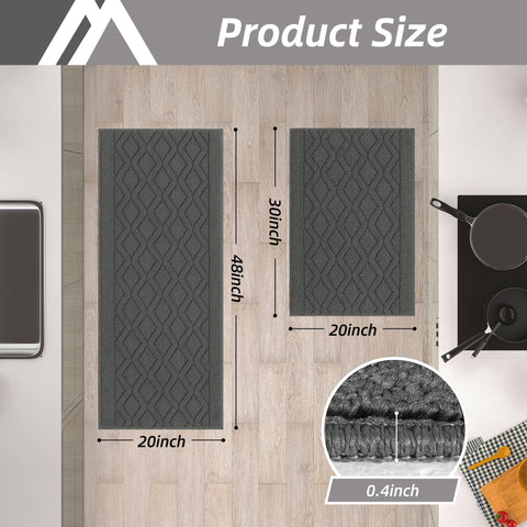 COSY HOMEER stain-resistant kitchen mat simplifies daily upkeep