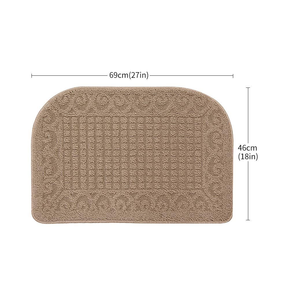 COSY HOMEER stain-resistant polypropylene mat resists spills and cleans easily.