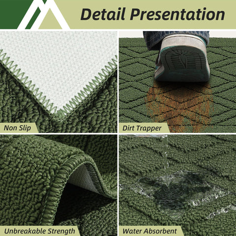 COSY HOMEER stain-resistant polypropylene mat keeps surfaces cleaner