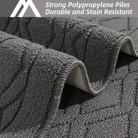 COSY HOMEER two-piece kitchen mats in gray provide soft underfoot comfort