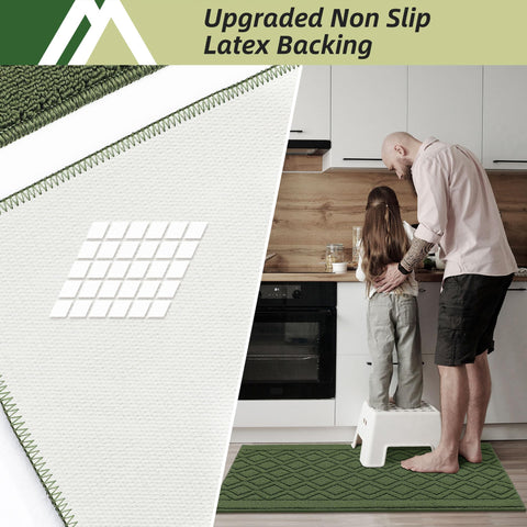COSY HOMEER two-piece kitchen rug set enhances decor and comfort