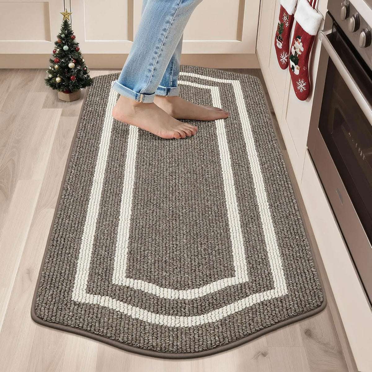 COSY HOMEER long kitchen mat at the sink with non-slip protection.