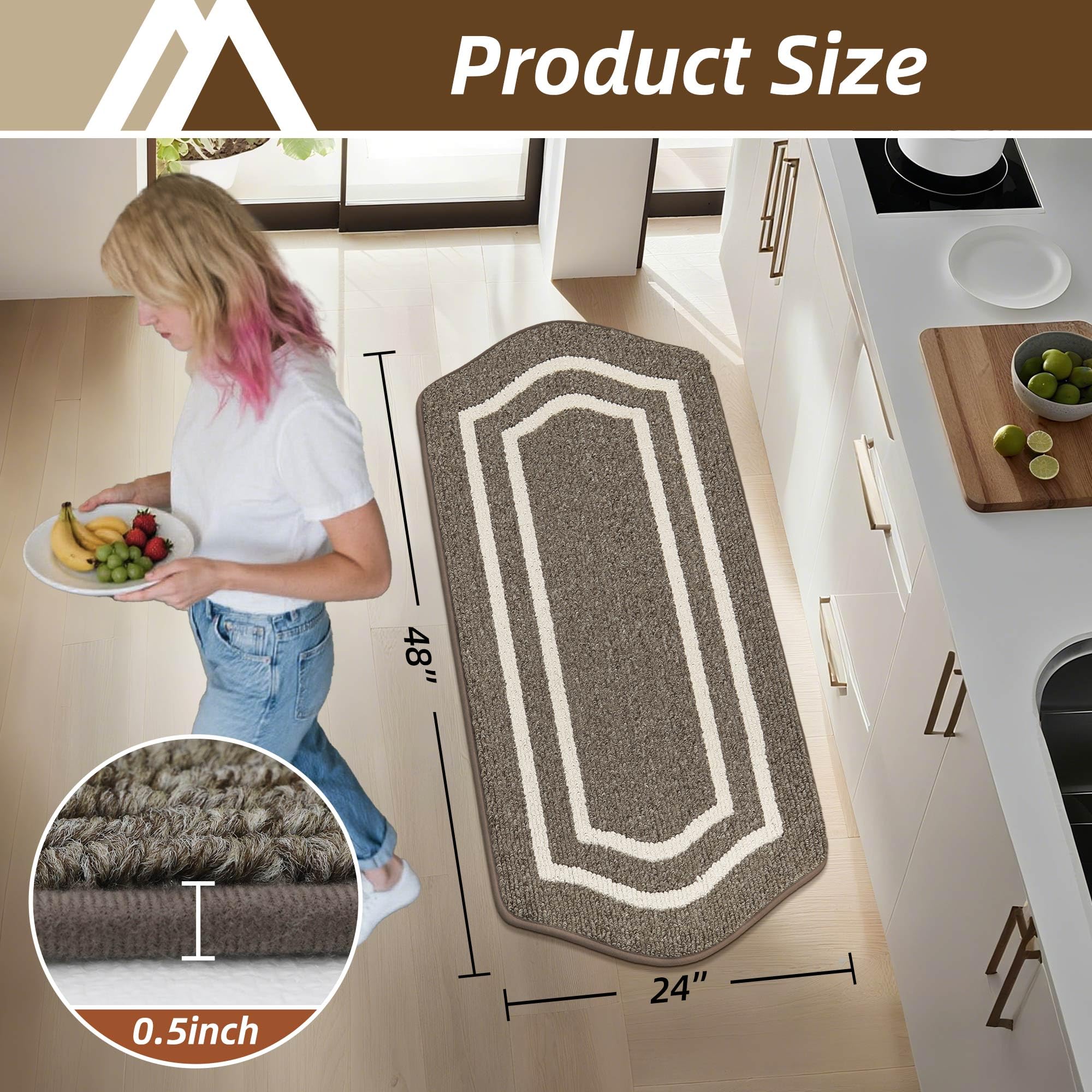 COSY HOMEER tightly edged rug resists snagging and looks neat.