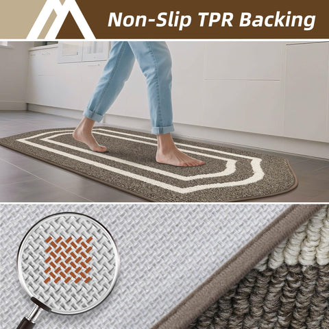 COSY HOMEER washable kitchen mat is easy to clean.