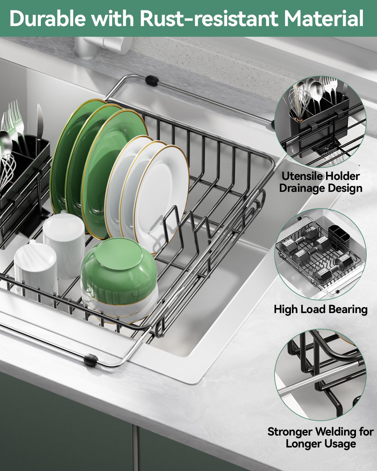 CosyPic adjustable support bars fit most sinks for secure setup