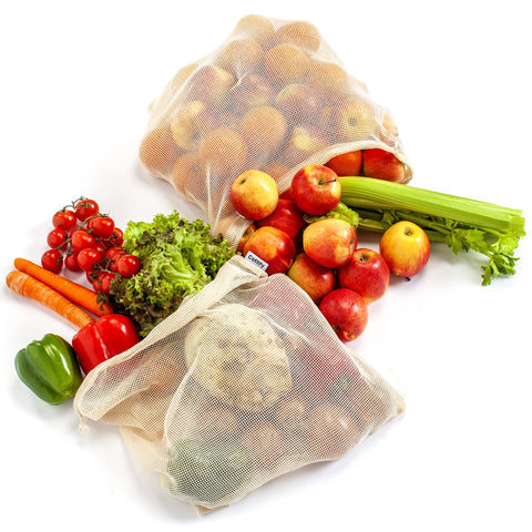 Lightweight Cottify mesh bags ideal for on-the-go shopping