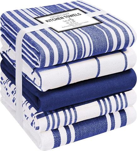 Cotton Clinic 5-pack towels demonstrate absorbent performance for quick cleanup.