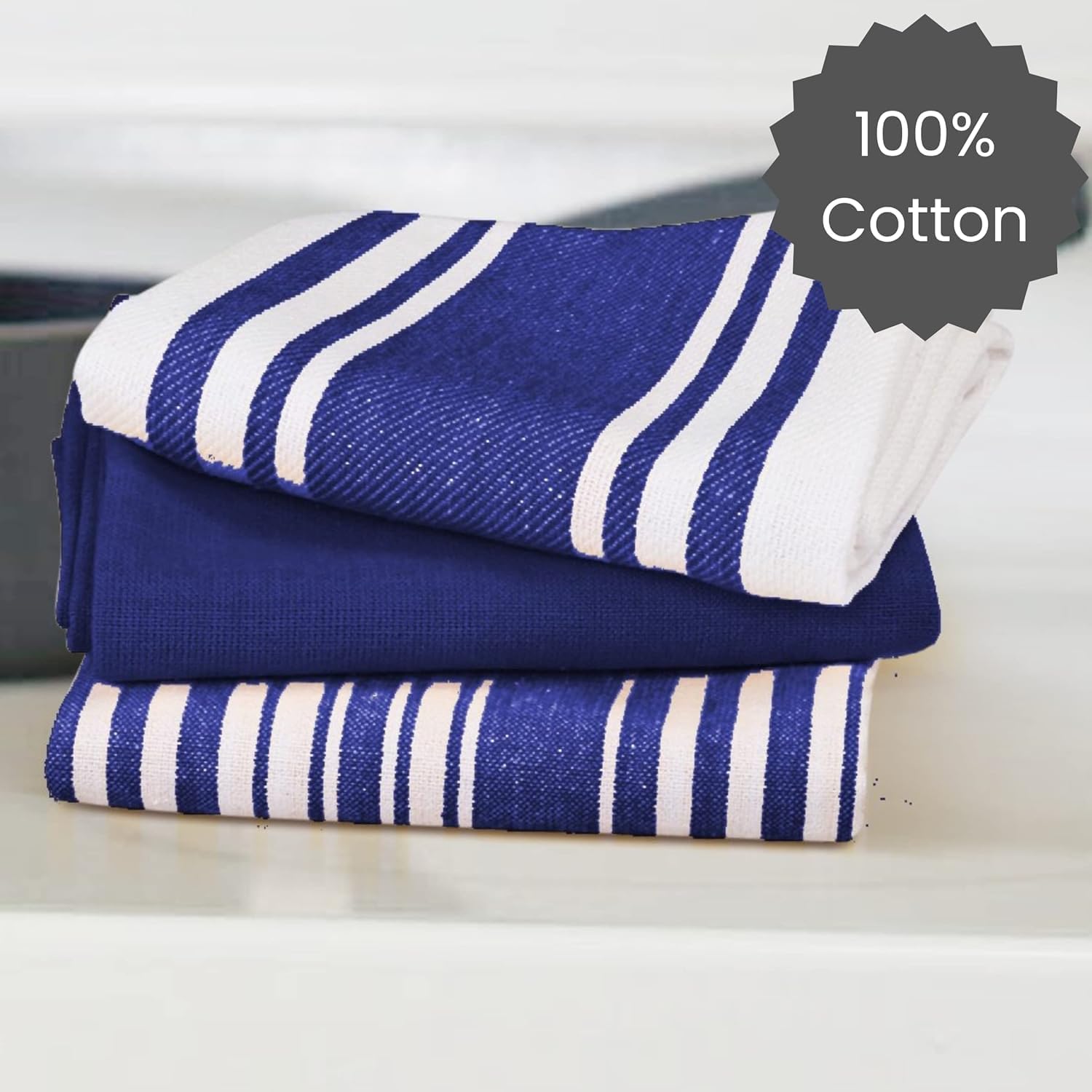 Cotton Clinic towel dries quickly, ready for next use.