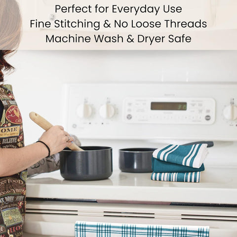 Cotton Clinic towels absorb spills quickly, keeping counters dry and neat.
