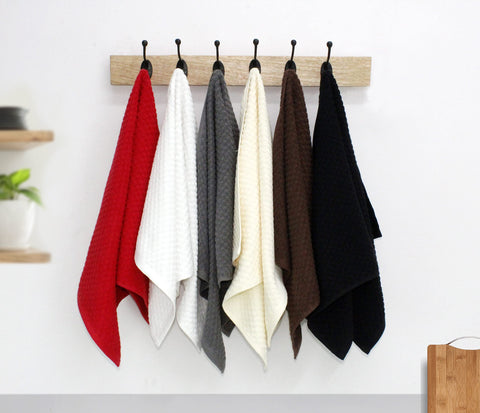 Cotton Craft kitchen decor towels charcoal color for stylish look