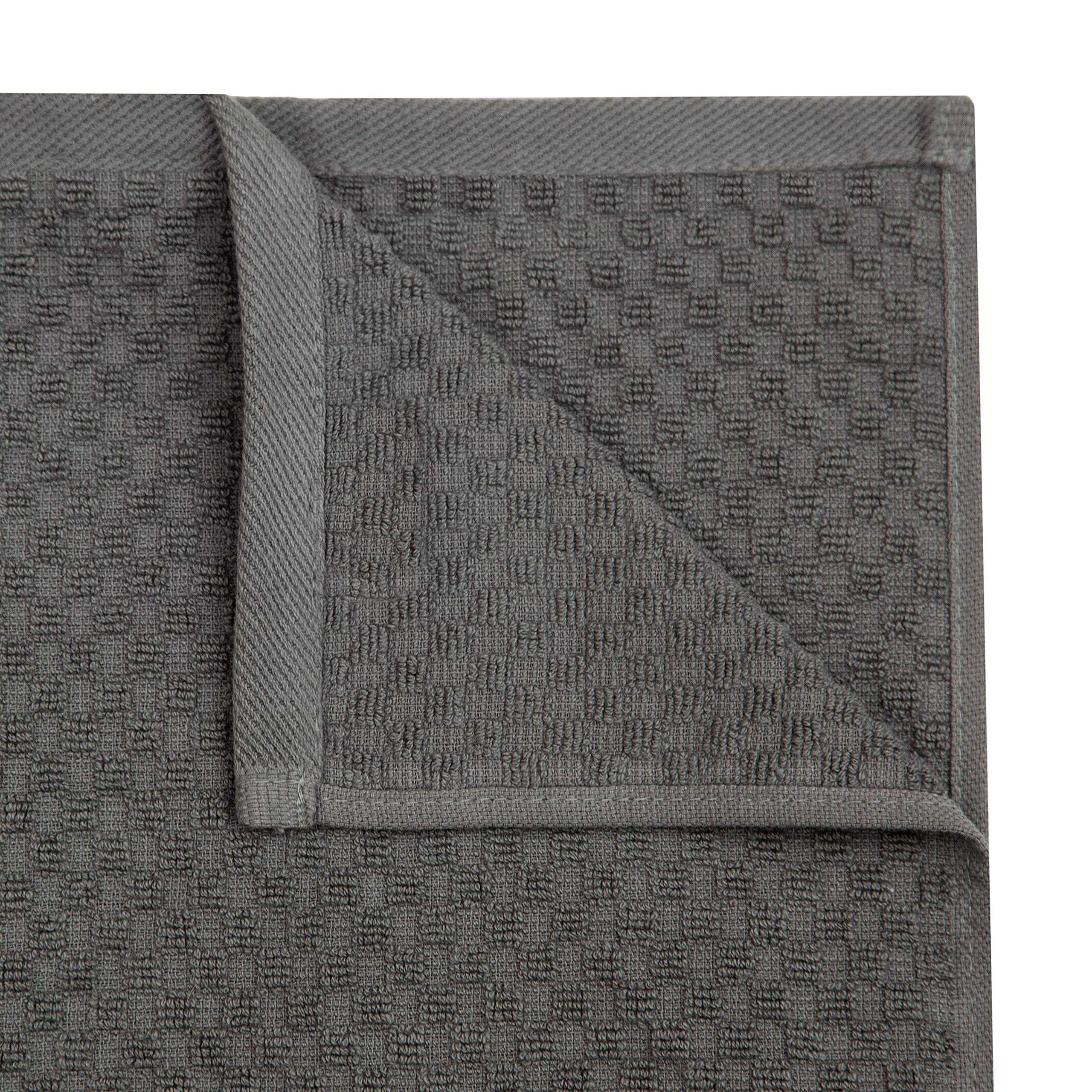 Cotton Craft towels charcoal stack for pantry and bar cleaning