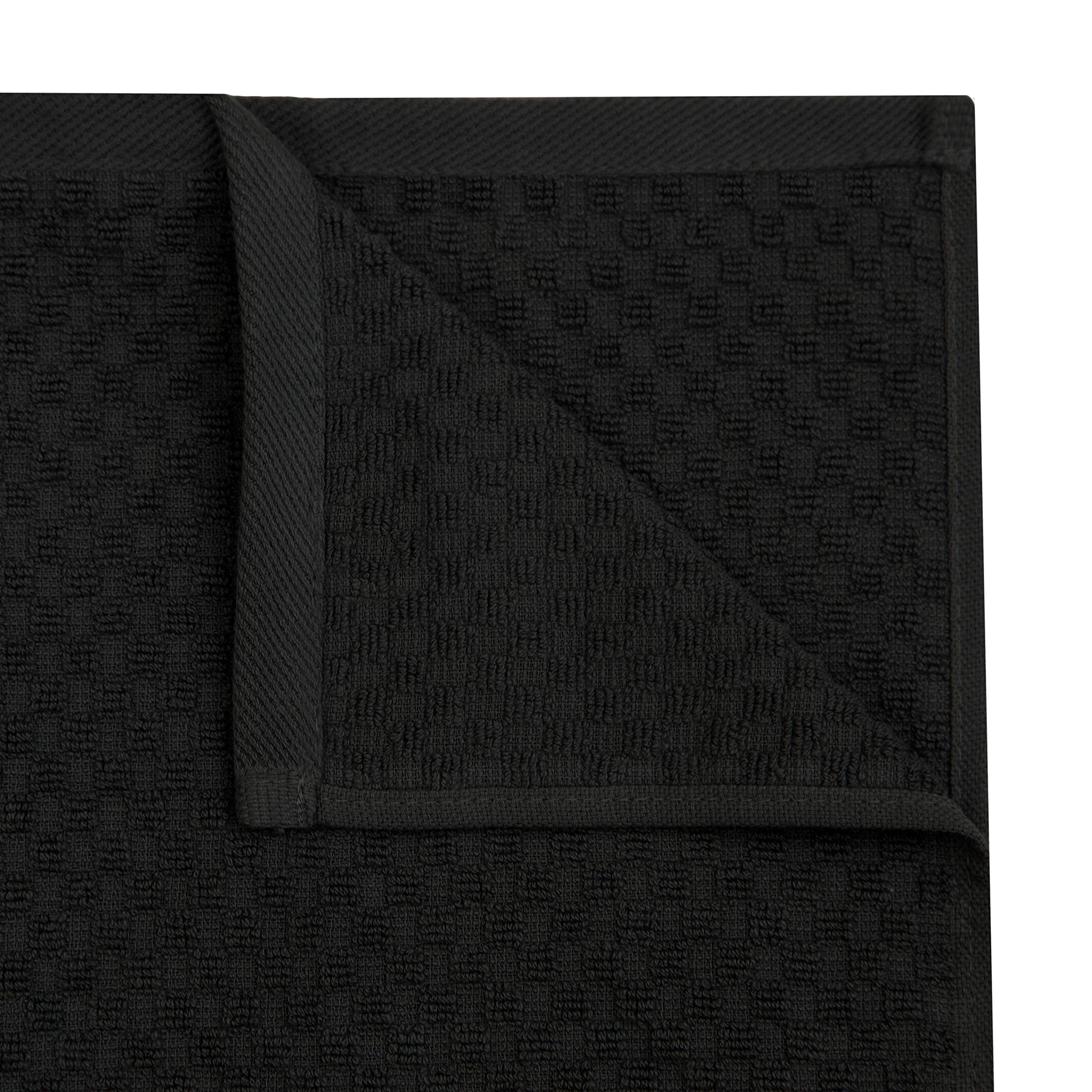 COTTON CRAFT pure cotton terry towel in black for long-lasting use