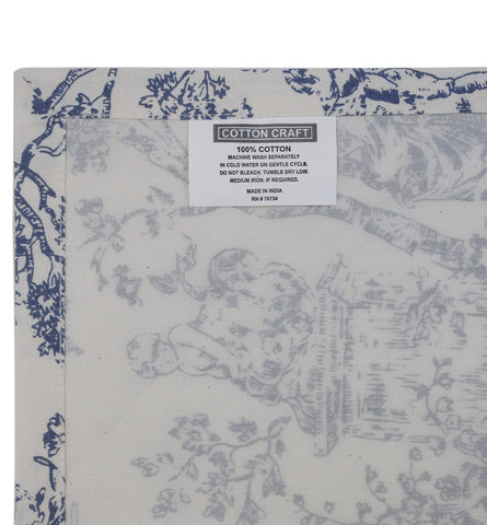 COTTON CRAFT reusable napkin emphasizes eco-friendly dining and reduced disposables.
