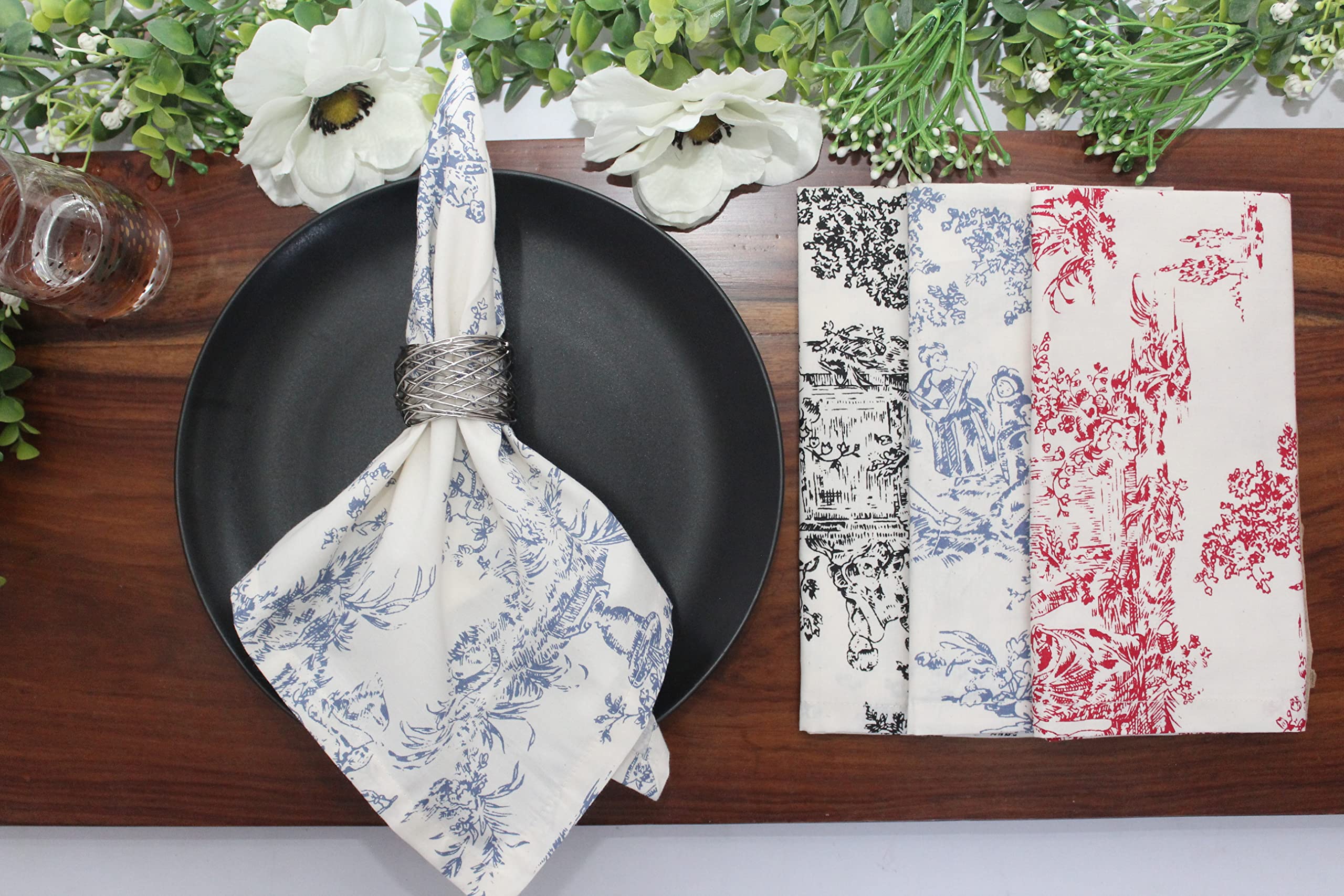 COTTON CRAFT wash-care napkin, simple machine wash keeps colors vibrant.