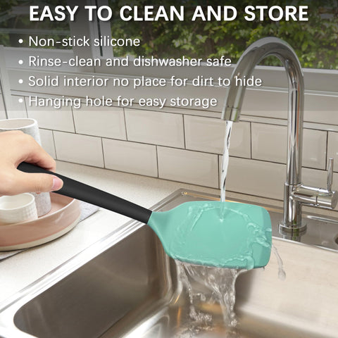 Coukre spatula is easy to clean and dishwasher-safe.