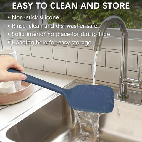 Coukre nonstick-friendly design protects pans during flips.